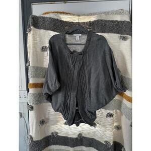 White House | Black Market Gray Knit Cardigan - Women's Size Small